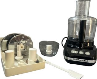 Kitchen Aid Food Processor With Additional Blades & Accessories