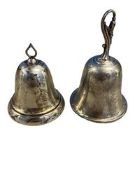 Sterling Silver Bells (tallest 3.75 Inches)