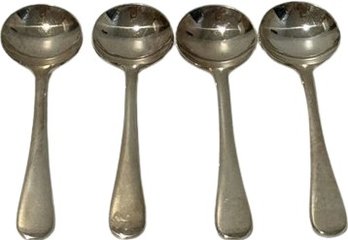 4 Piece Silver Spoon Set - 3'L