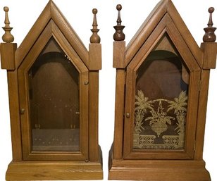 Duo Of Petite Display Cabinets (11x20x5)