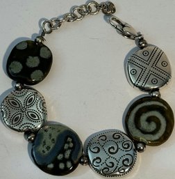 Brighton Kazuri Kenya Bead Silver Plated Bracelet