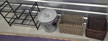 Wicker Totes, Storage Bucket 10', Shoe Rack