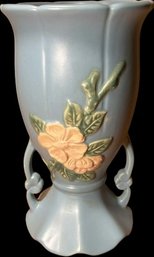 Light Blue Pottery Vase By Weller- 9in Tall
