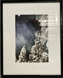 Framed Snowfall Print (Artist Unknown)-8.5x10.5