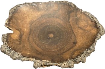 Natural Live Edge Wooden Bowl - 12' Length