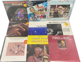 Collection Of 9 Unopened Vinyl Records Includes, Ramsey Lewis, Mundell Lowe, Charles Lloyd And Many More
