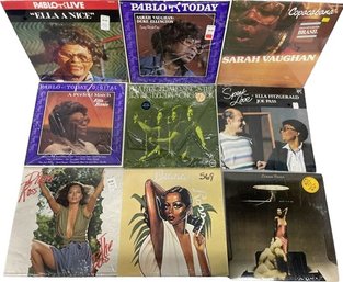 Unopened Vinyl Collection (9) Including Ella Fitzgerald, Diana Ross, Sarah Vaughan