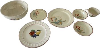 Plate & Bowl Lot - Plates: 9.5', Bowls: 6', Mugs: 4'