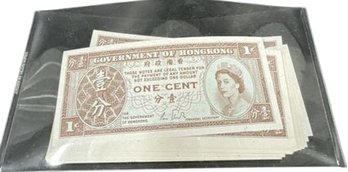 Bundle Of Hong Kong One Cent.