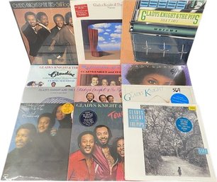 Collection Of 12 Unopened Gladys Knight Vinyl Records
