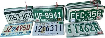 Collection Of Vintage License Plates (25) (Mostly Colorado) Includes Centennial 1975 Colorado Plate