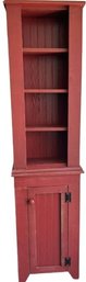 Two-piece Rustic Red Cabinet 77 Tall X 20 Deep X 12