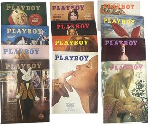 (12) Vintage Playboy Magazines