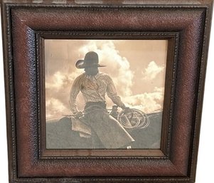 Cowboy Framed Print 18' X 18'