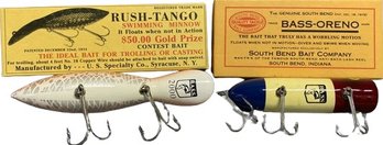 Rush Tango Minnow And Bass Oreno Lures From BASS Limited And South Bend