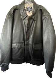 Mens Leather Jacket By Blue Eagle, Size Large