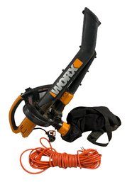 WORX Leaf Blower 17x36x8 (12 Amp/ 210 MPH) & Extension Cord