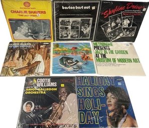 9 Unopened Vinyl Collection Including Haliday, Cootie Williams, Benny Carter,  Charlie Shavers, & Many More