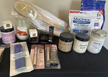 Candles, Mascara, Fiera Products, Bath Brush, Epson Salt - NEW!