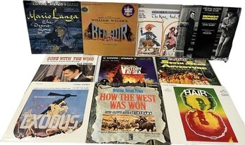 Music Score & Sound Track Vinyl Records Including Gone With The Wind & The King And I.