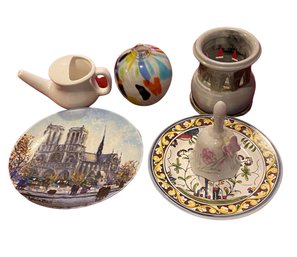 Collection Of Decorative Items - Pottery, Plates, Vases, Limoges France, Portugal & More