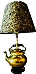 Gold Tea Cup Base Design Table Lamp 18in