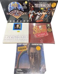 Box Vinyl Record Sets Mostly Unopened, Felix Mendelssohn, Scott Joplin, Lenny Bruce And Many More