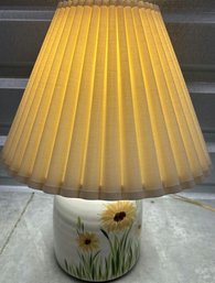 Ceramic Sunflower Table Lamp- Working, 18in Tall