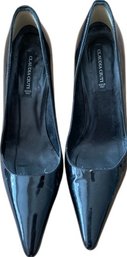 Ladies Designer Shoes. Claudia Ciuti - Made In Italy Black Patent Leather Size 8 , 3' Heels