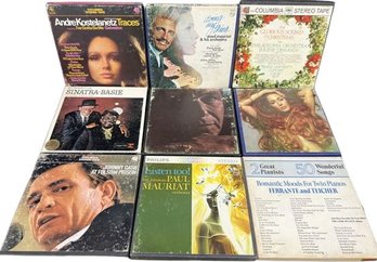 (9) Stereo Tape Lot, See Photos For Details