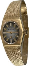Vintage Bulova Accutron Women's Wristwatch 10K Gold