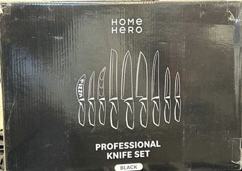 HOME HERO Professional Knife Set - Black, NEW IN BOX