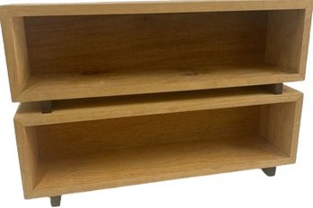 2 Wood CD Racks, 24x6x8H