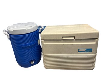 Rubbermaid Cooler With Spout & Coleman Cooler- 12x12x19 & 20x14x16