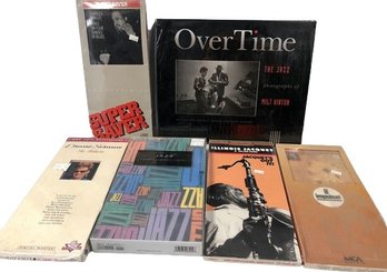 5 Unopened Jazz CDs, Unopened Coffee Table Jazz Photographs Book -12