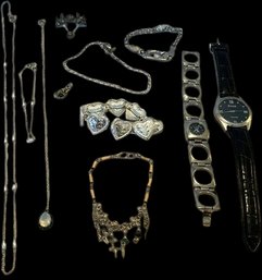 Silver Tone Jewelry And Watches. Watches Are Untested.