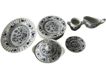 J&G Meakin Blue Nordic Matching Dish Set