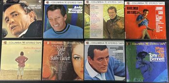 4 Track Columbia Reel-to-Reel Stereo Tape Collection Including Barbra Streisand, Tony Bennett, Johnny Cash