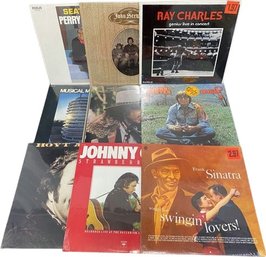 9 Unopened Vinyl From Ray Charles, Johnny Cash, John Denver, Frank Sinatra And Many More!