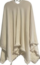 Bamford, Ladies Wrap, Made In Italy, Creamy White With Fringe. No Size.