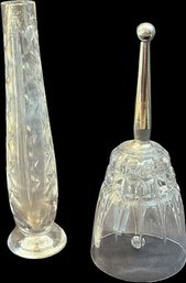 Waterford Crystal Vase & Bell.