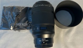 Nikon NIKKOR Z MC 105mm F/2.8 VR S  Professional Macro Prime Lens For Z Series Mirrorless Cameras  Nikon