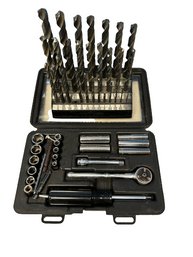 Trophy Drill Bit (28pc) With Craftsman 19pc Socket Wrench Set With 1/4in Drive