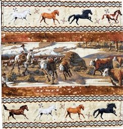 Quilted Western Scene 24'x 24'