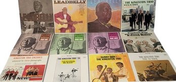 Vinyl Records Leadbelly , The Kingston Trio , The Clancy Brothers & Tommy Makem.