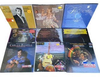 Collection Of Vinyl Records (9) From Mahler, Schumann, Carlos Bonell And More! (Includes 3 Box Sets Pictured)
