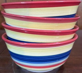 Swirl Hand Painted Colorful Bowl Collection (4)