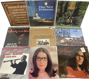 Collection Of Vinyl Records (50 Plus) Including Bob Dylan, Nana Mouskouri, Carolyn Hester And More!