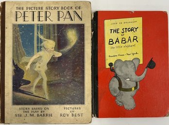 1931 Hardcover Edition Of The Picture Story Book Of Peter Pan & 1933 Hardcover Edition