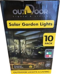10 Pack Garden Lights.  New In Box